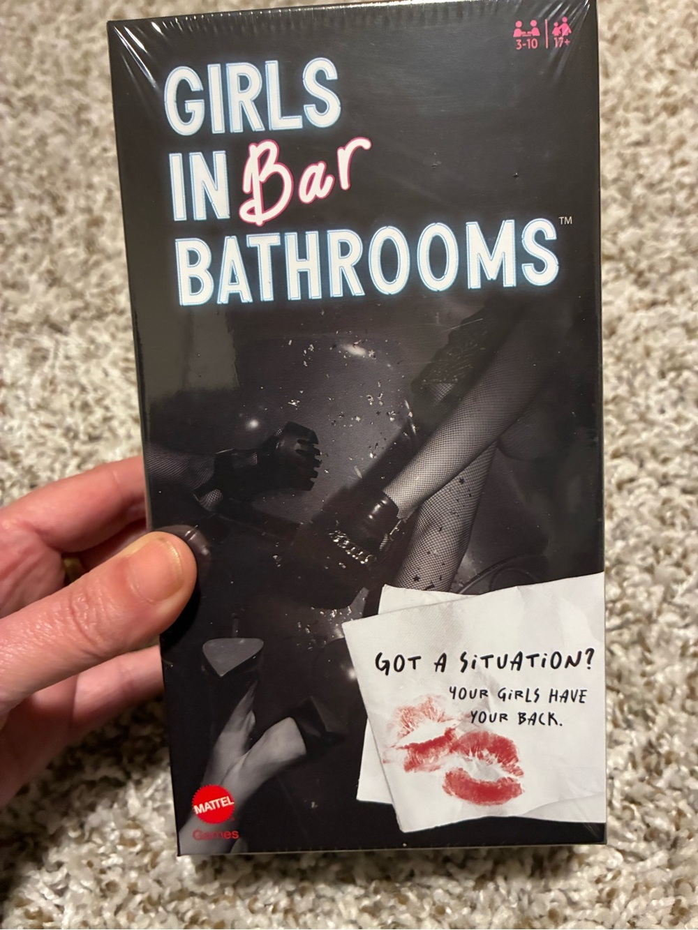 Mattel Girls in Bar Bathrooms Party Game — Pink & Black
